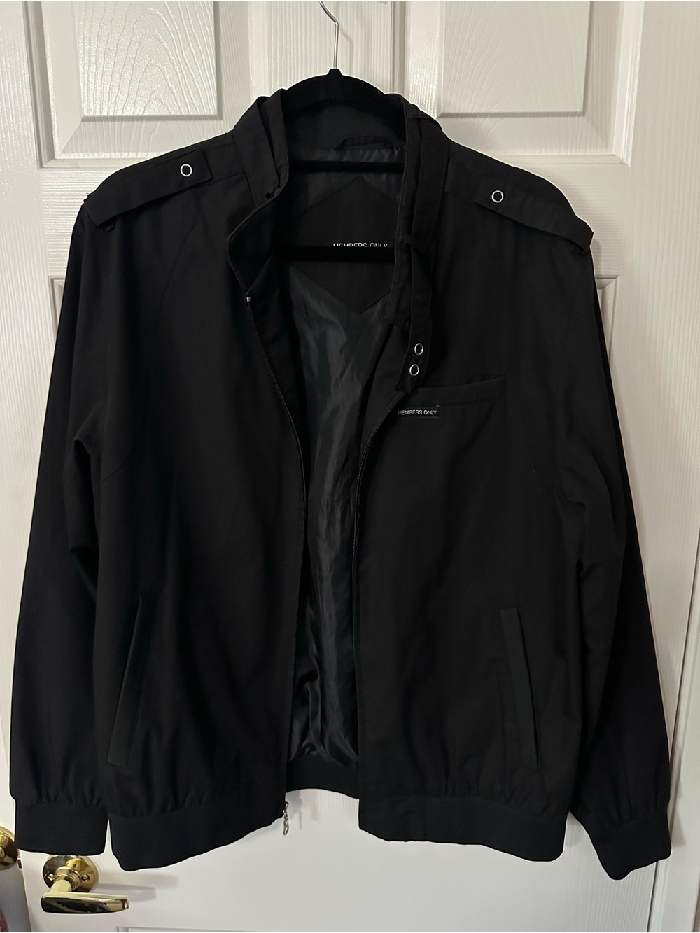Members Only Men's Classic Iconic Racer Jacket Size L